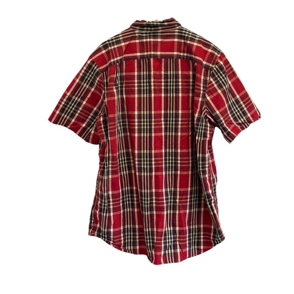 Carhartt Plaid Relaxed Fit Short Sleeve Button Down Shirt Size XL 100% Cotton - Picture 6 of 6